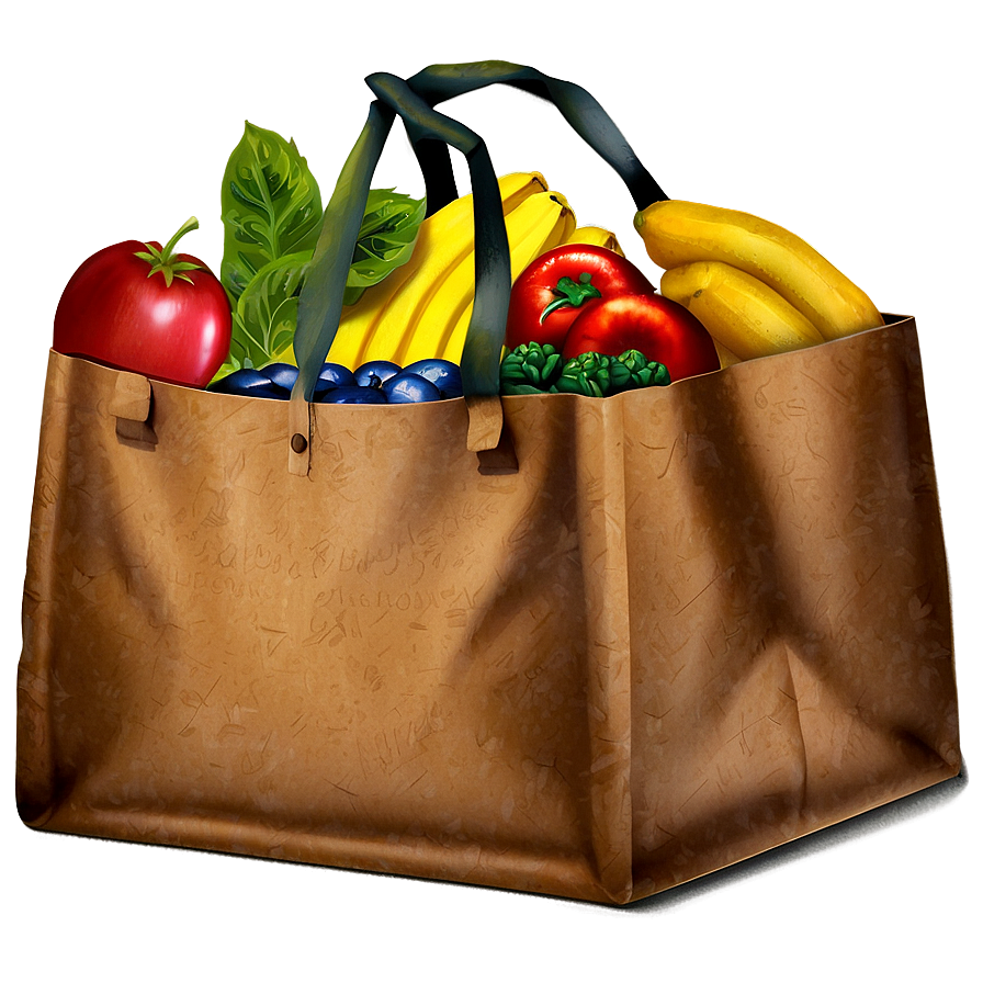 Vintage Grocery Bag Png Bxp PNG image