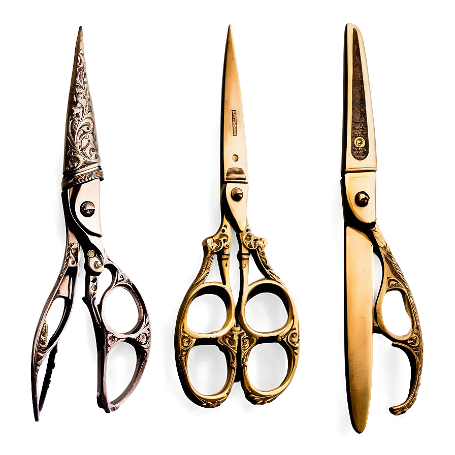 Vintage Hairdressing Scissors Png 90 PNG image