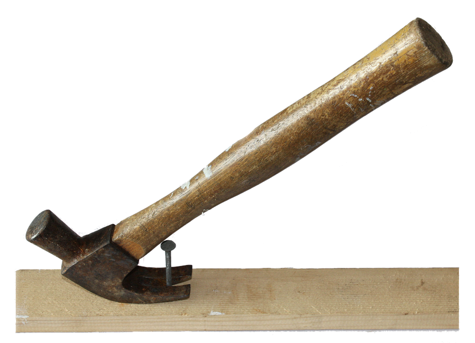 Vintage Hammerand Nail PNG image