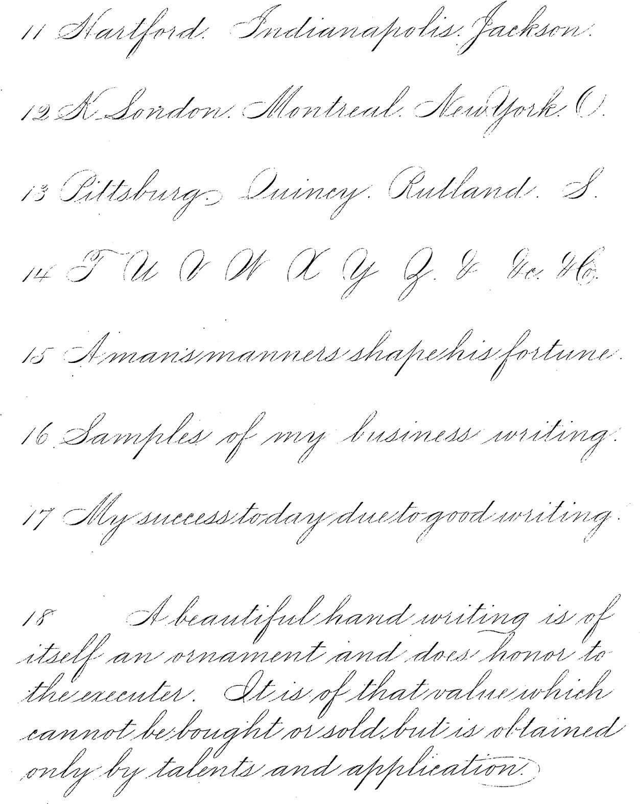Vintage Handwriting Sample PNG image