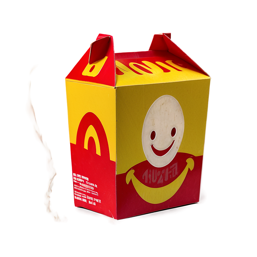 Vintage Happy Meal Box Look Png 06212024 PNG image