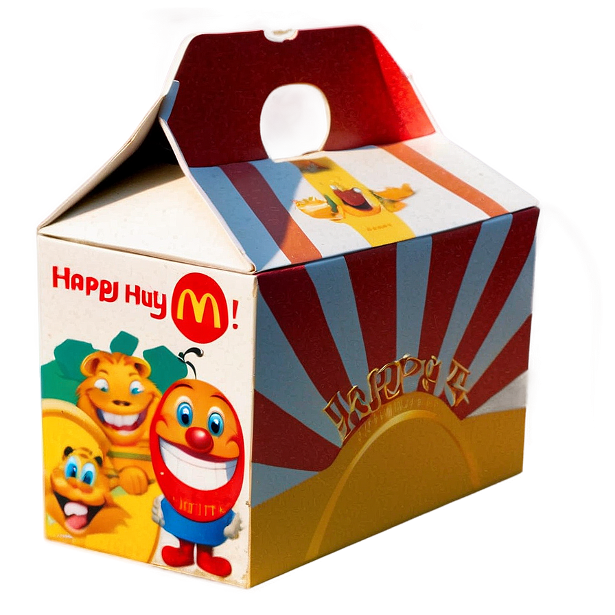 Vintage Happy Meal Box Look Png Xte76 PNG image