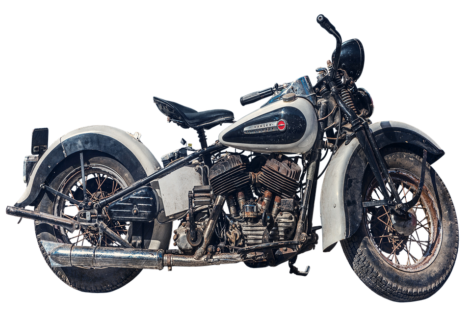 Vintage Harley Davidson Motorcycle PNG image