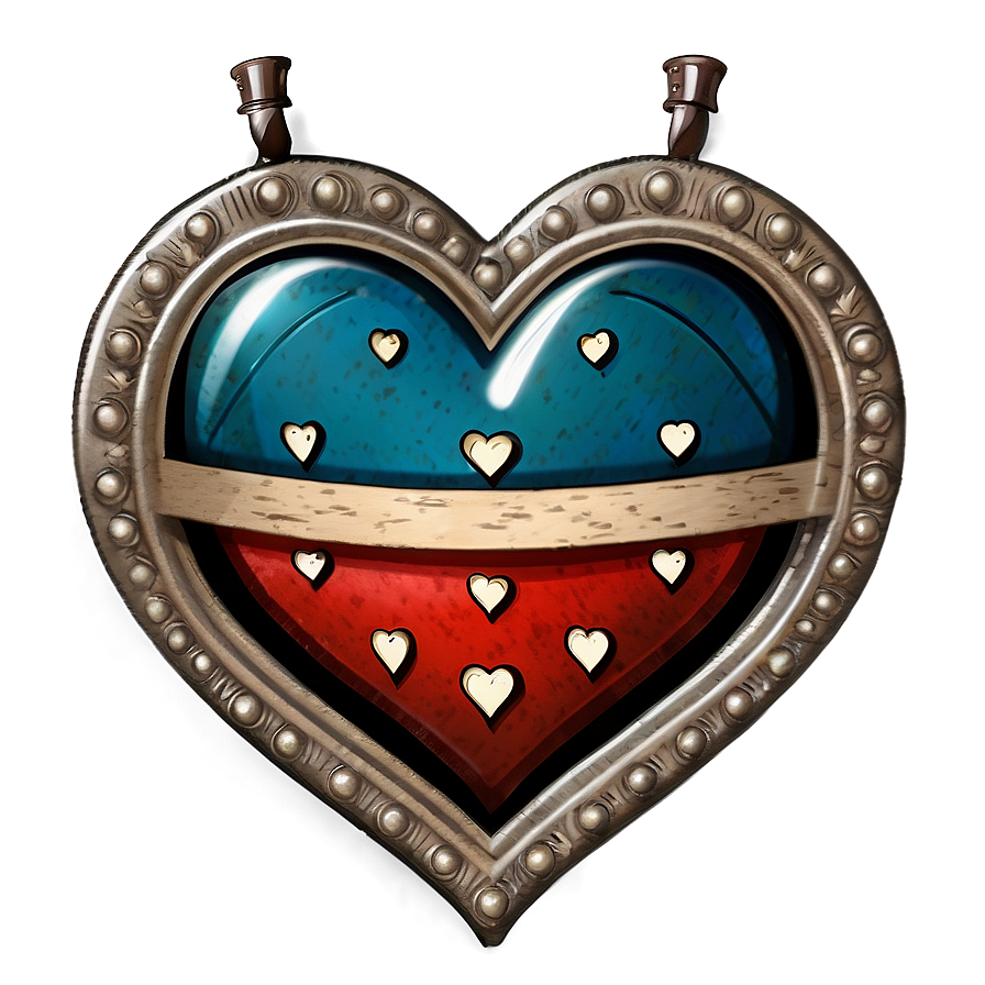 Vintage Heart Emblem Png C PNG image