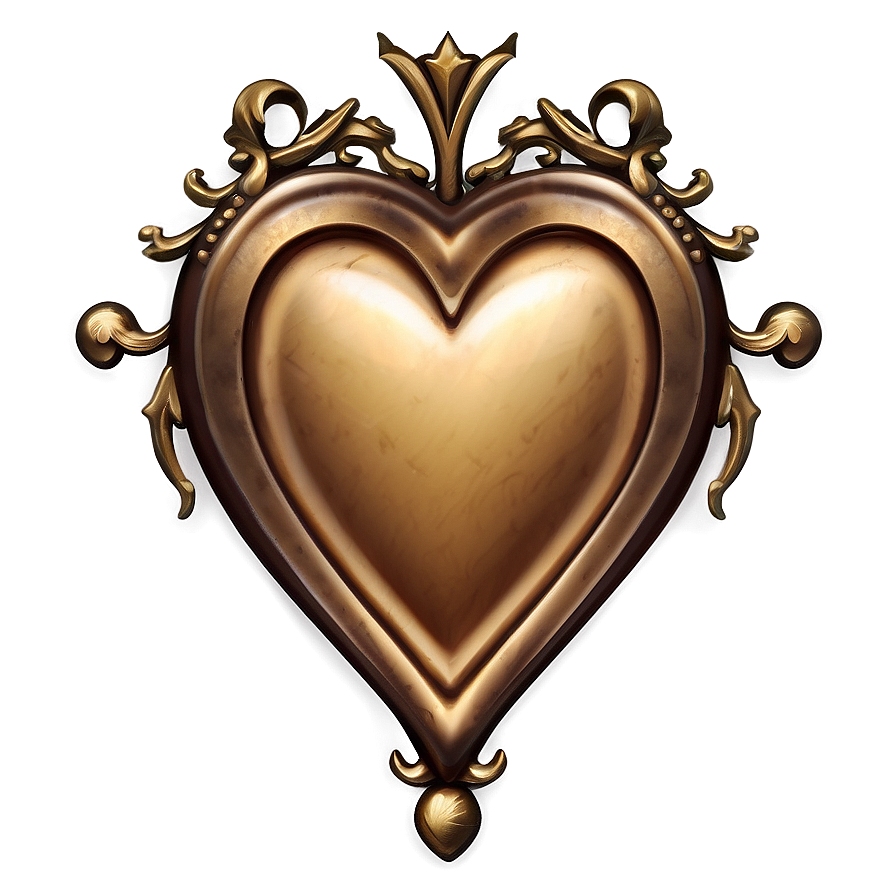 Vintage Heart Emblem Png D PNG image