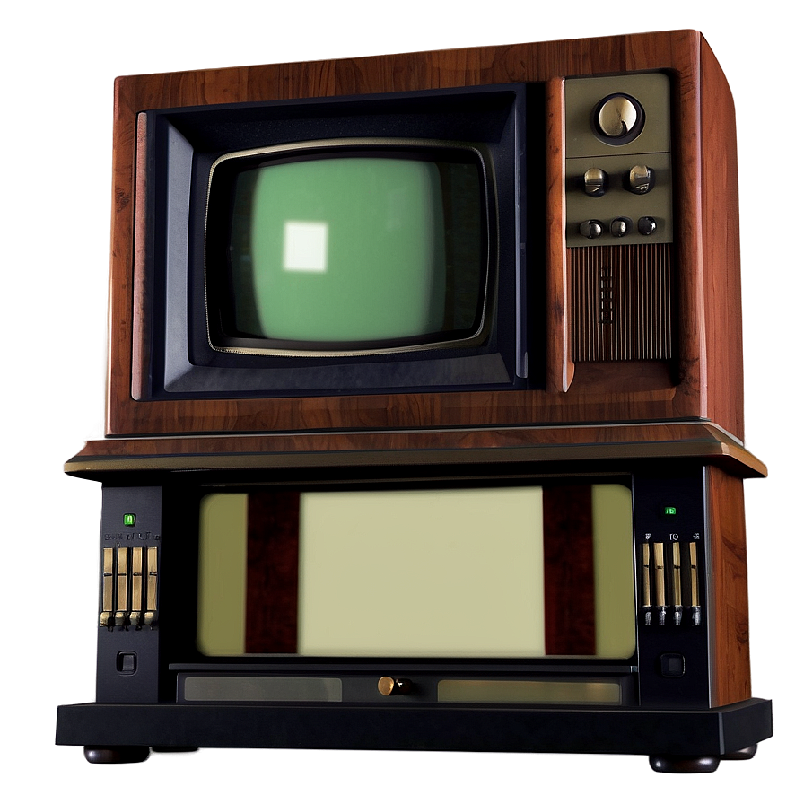 Vintage Home Tv Set Png Ffj58 PNG image