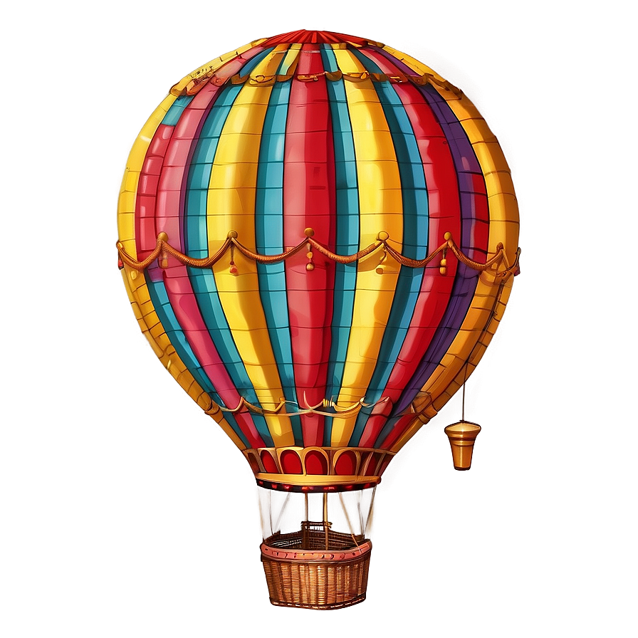 Vintage Hot Air Balloon Png 05042024 PNG image