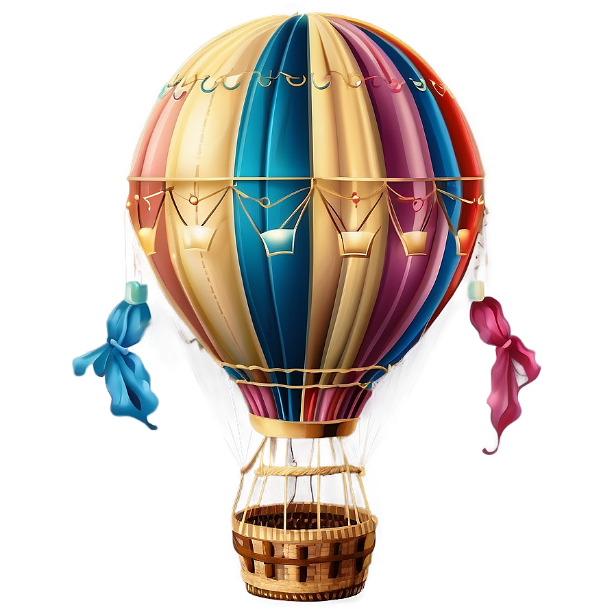 Vintage Hot Air Balloon Png Lwt38 PNG image