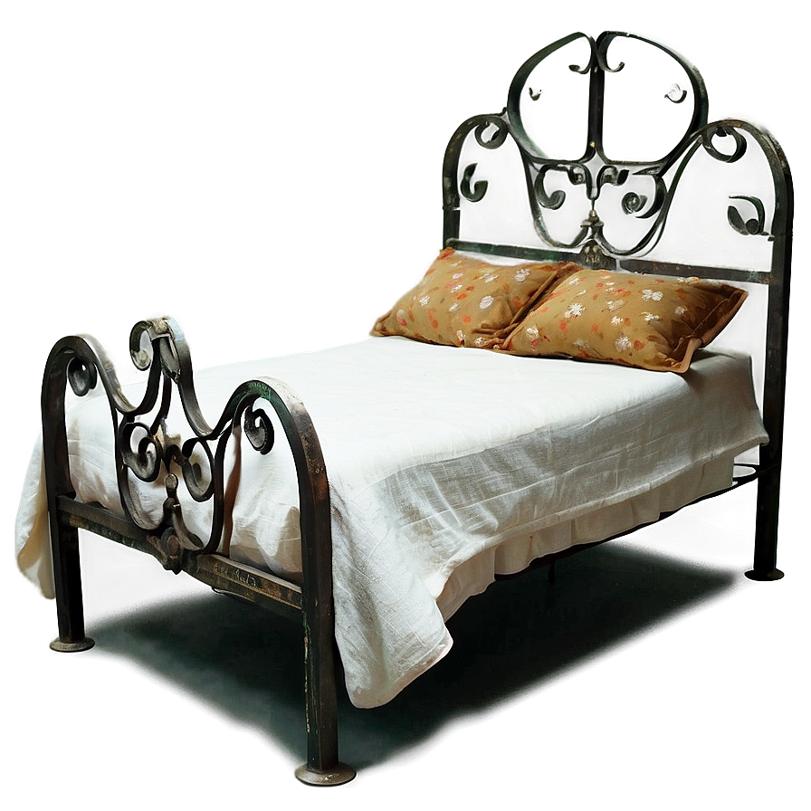 Vintage Iron Bed Png 05042024 PNG image