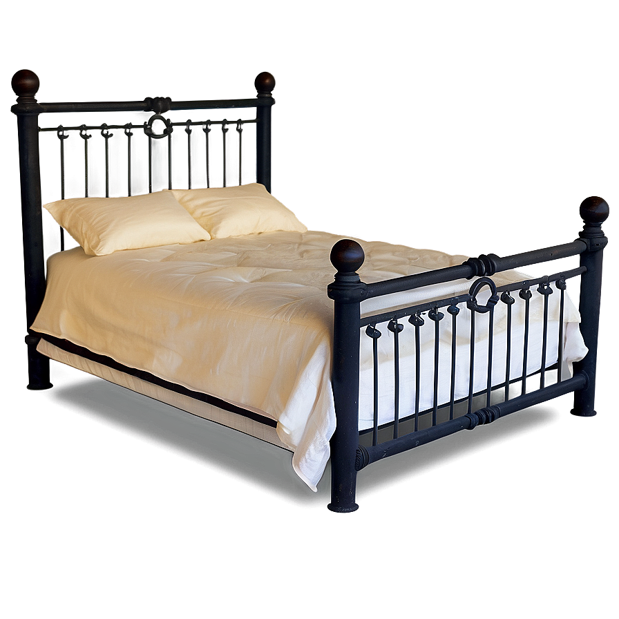 Vintage Iron Bed Png Opa73 PNG image