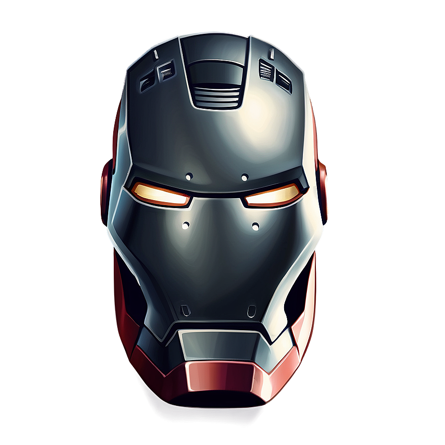 Vintage Iron Man Helmet Illustration Png 06122024 PNG image