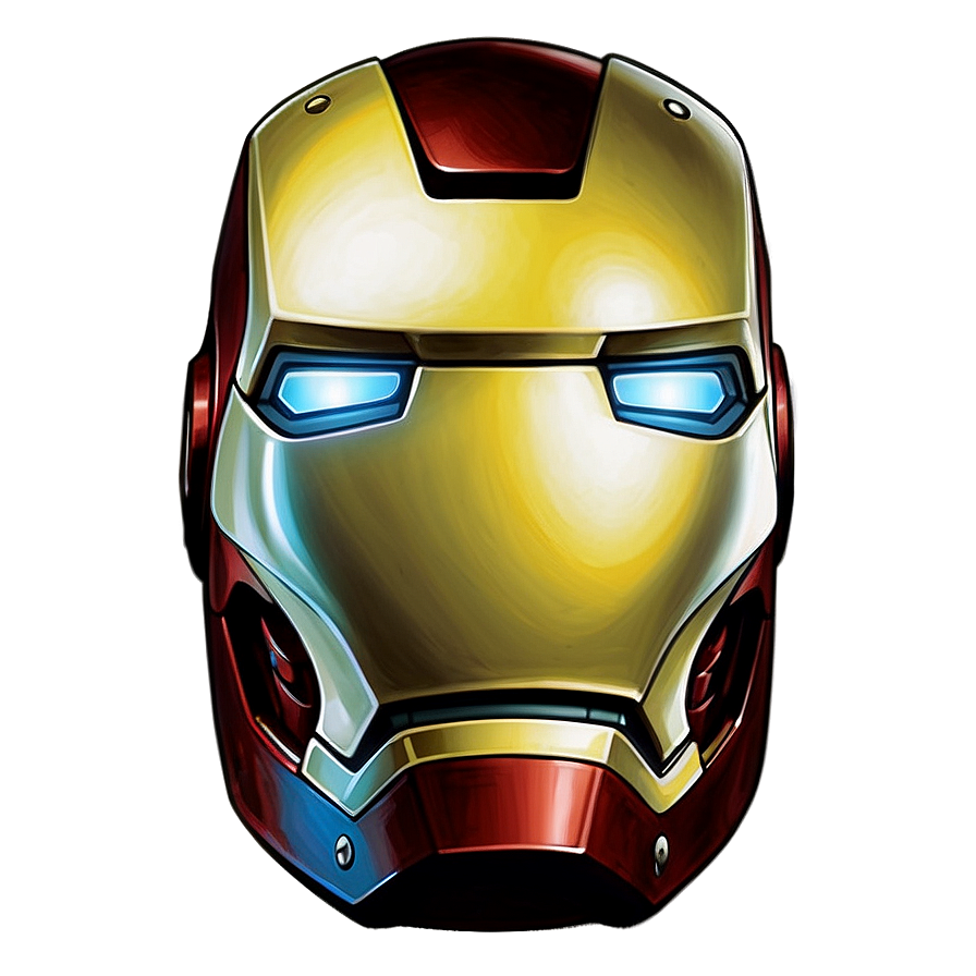 Vintage Iron Man Helmet Illustration Png 57 PNG image