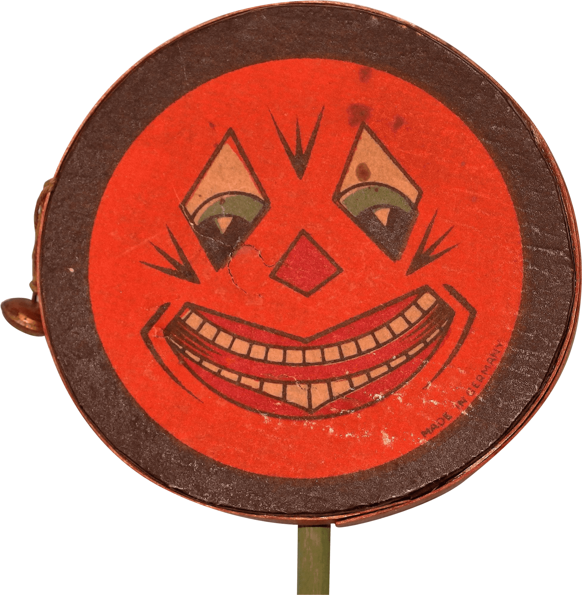 Vintage Jack O Lantern Face On Stick PNG image