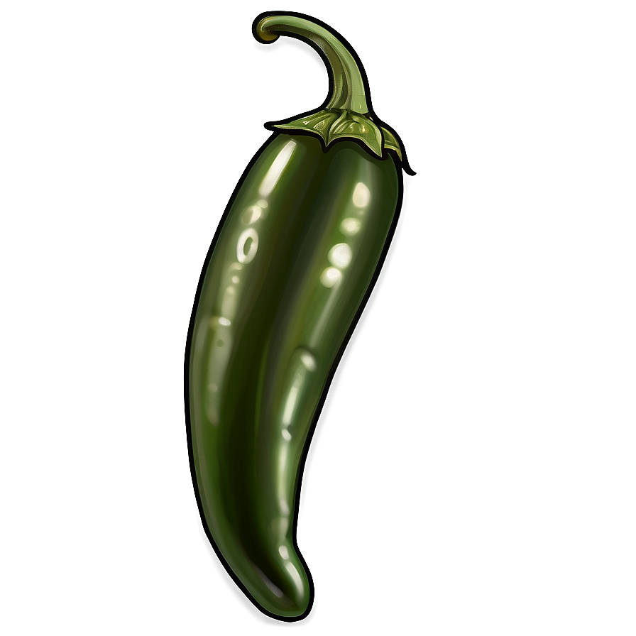 Vintage Jalapeno Illustration Png 87 PNG image