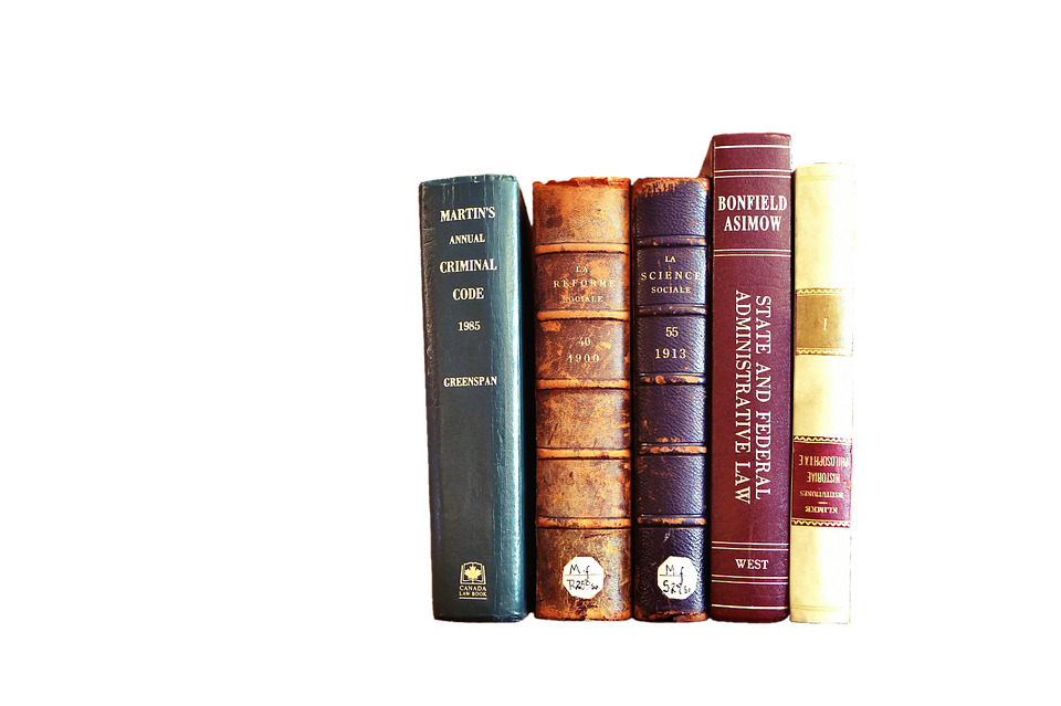 Vintage Law Books Collection PNG image