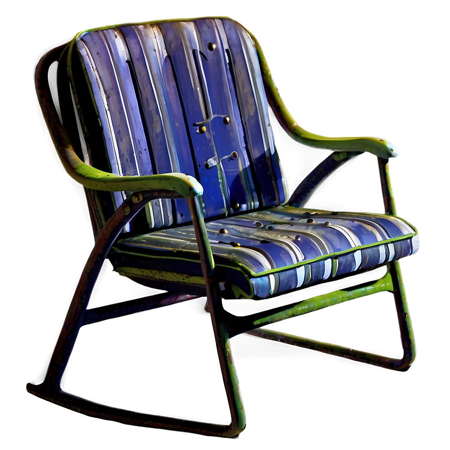 Vintage Lawn Chair Png Xju PNG image