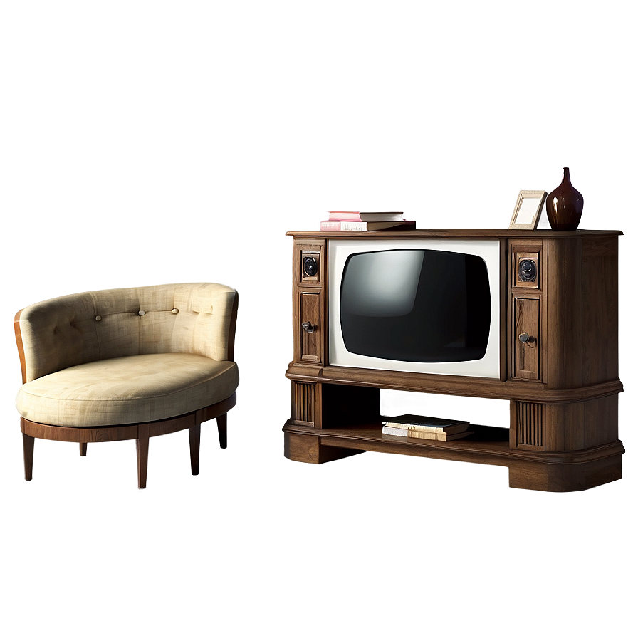 Vintage Living Room Tv Png 77 PNG image