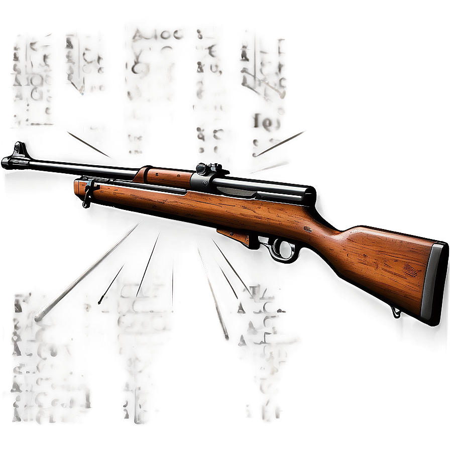 Vintage M1 Garand Illustration Png 06212024 PNG image