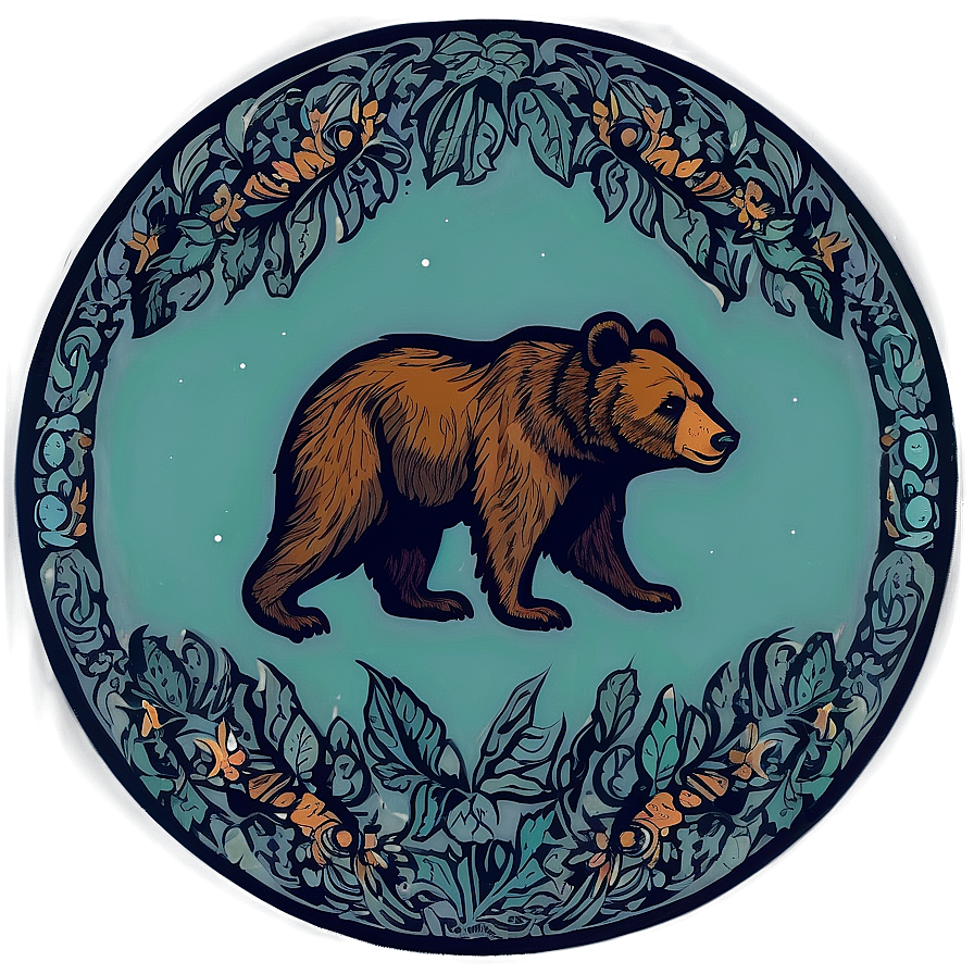 Vintage Mama Bear Emblem Png 67 PNG image