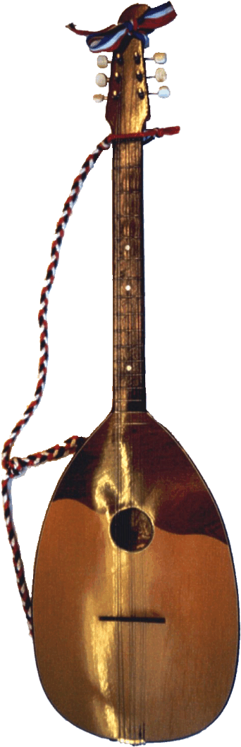 Vintage Mandolinwith Strap PNG image