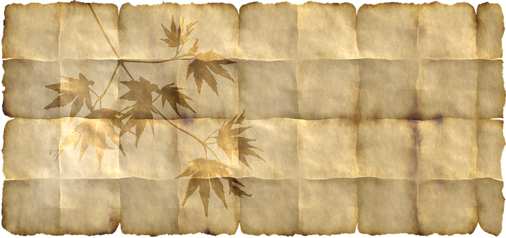 Vintage Maple Leaves Parchment Background PNG image