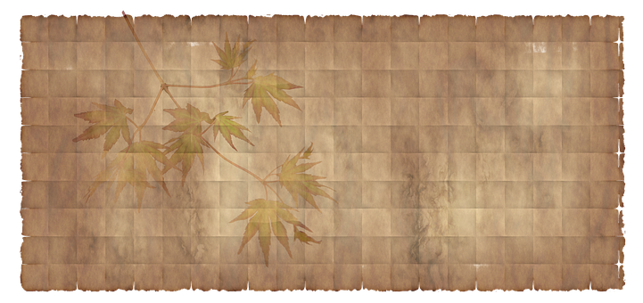 Vintage Maple Leaves Parchment Background PNG image