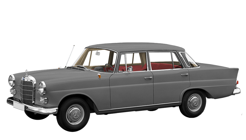 Vintage Mercedes Benz Sedan PNG image