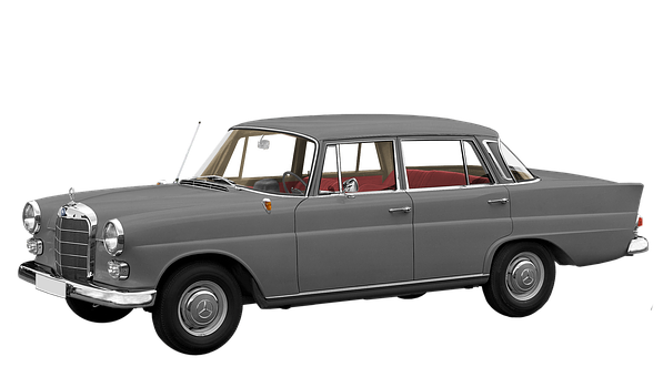 Vintage Mercedes Benz Sedan PNG image