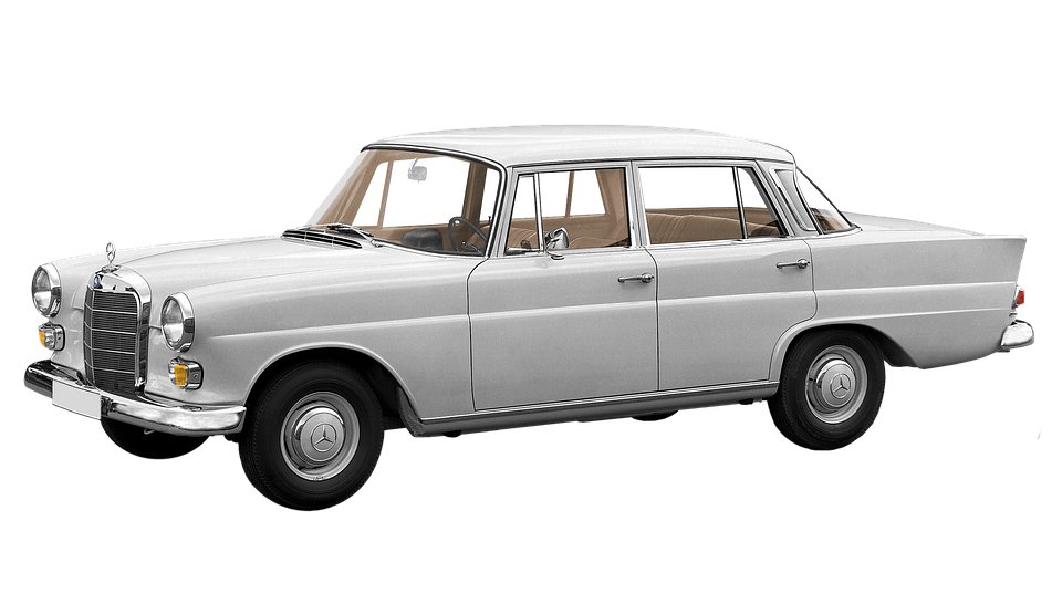 Vintage Mercedes Benz Sedan PNG image