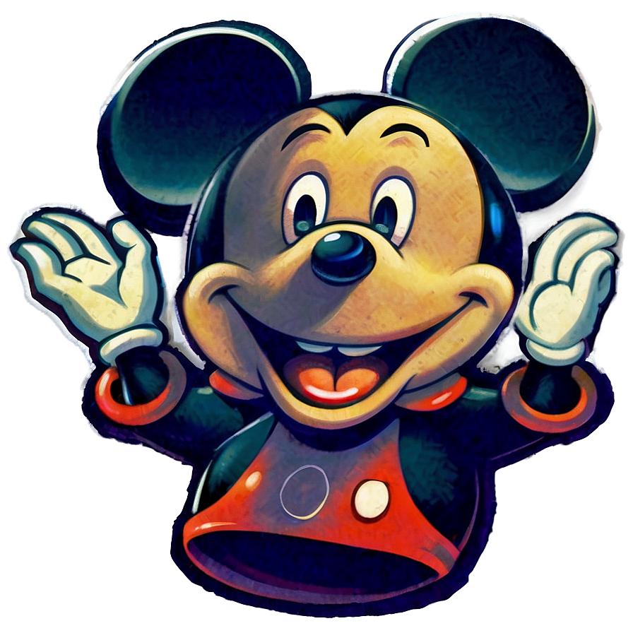 Vintage Mickey And Minnie Png Wlc13 PNG image