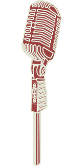Vintage Microphone Graphic PNG image