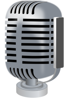 Vintage Microphone Illustration PNG image