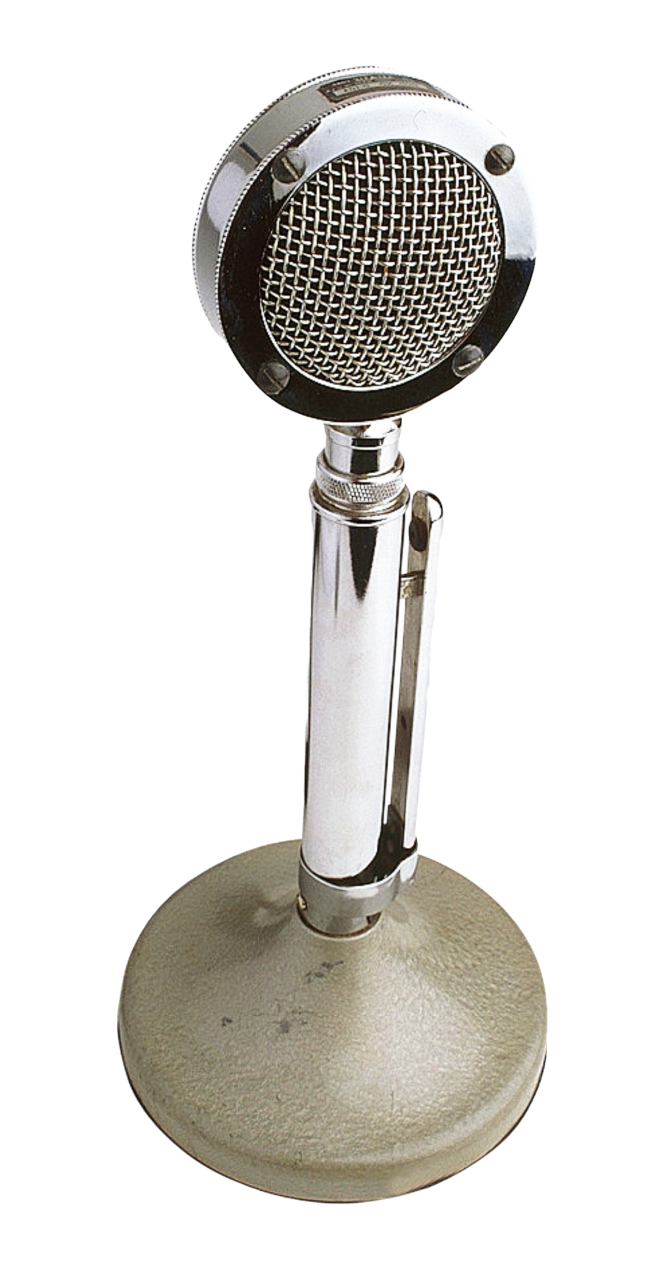 Vintage Microphone Standing PNG image