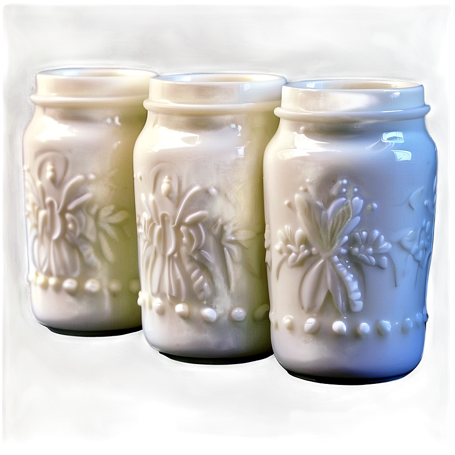 Vintage Milk Glass Png 06262024 PNG image