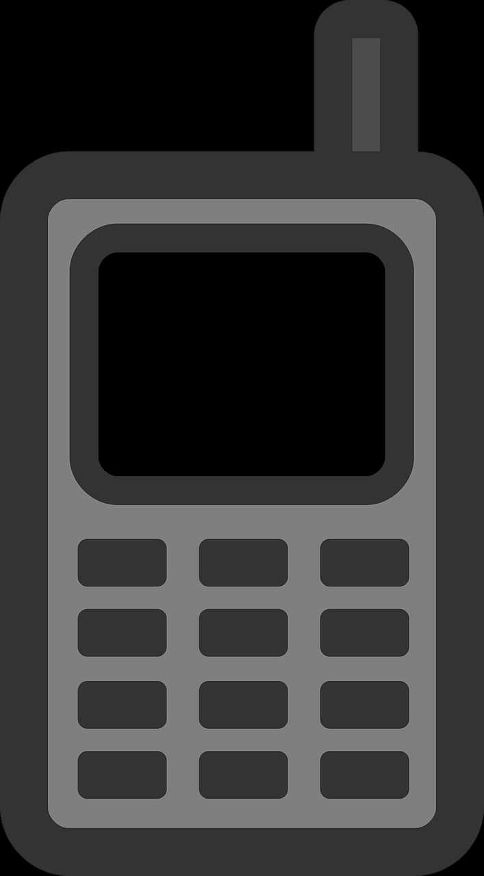 Vintage Mobile Phone Icon PNG image