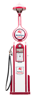 Vintage Mobilgas Special Fuel Pump PNG image