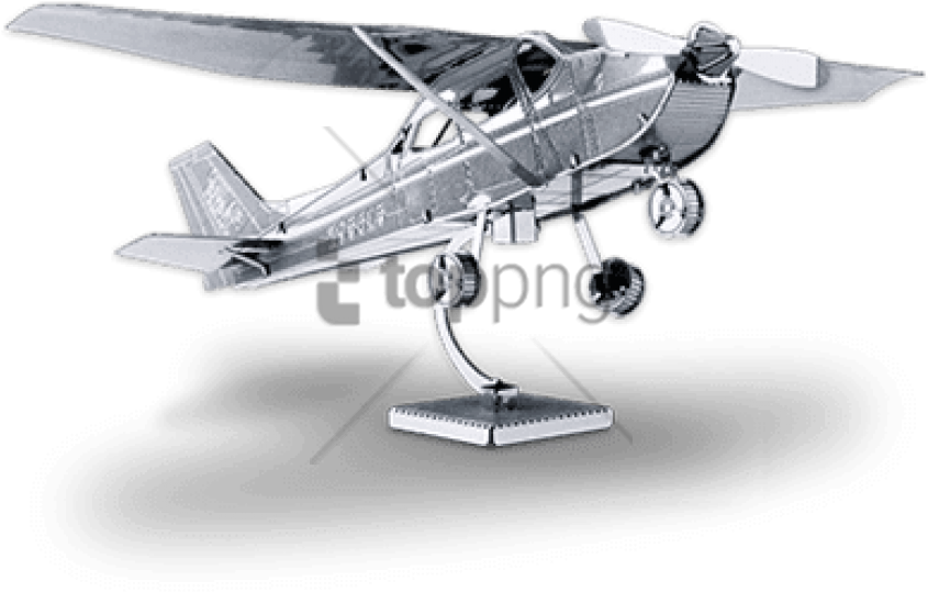 Vintage Model Airplaneon Stand PNG image