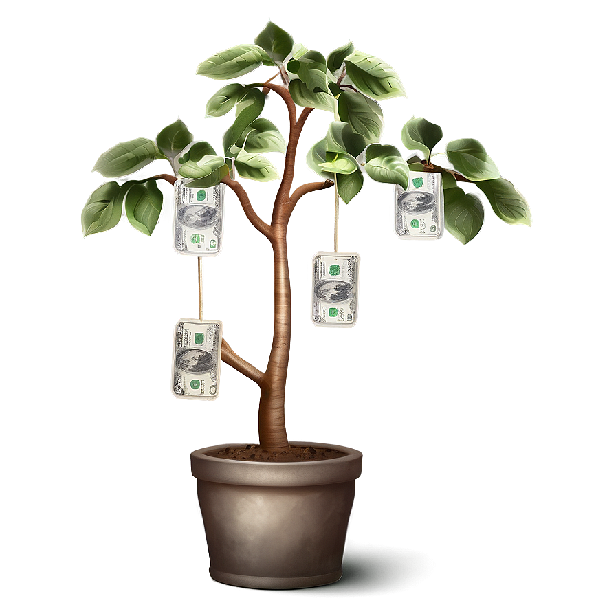 Vintage Money Tree Png 06272024 PNG image