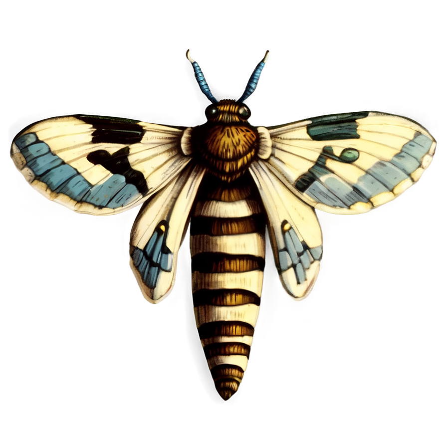 Vintage Moth Illustration Png 98 PNG image