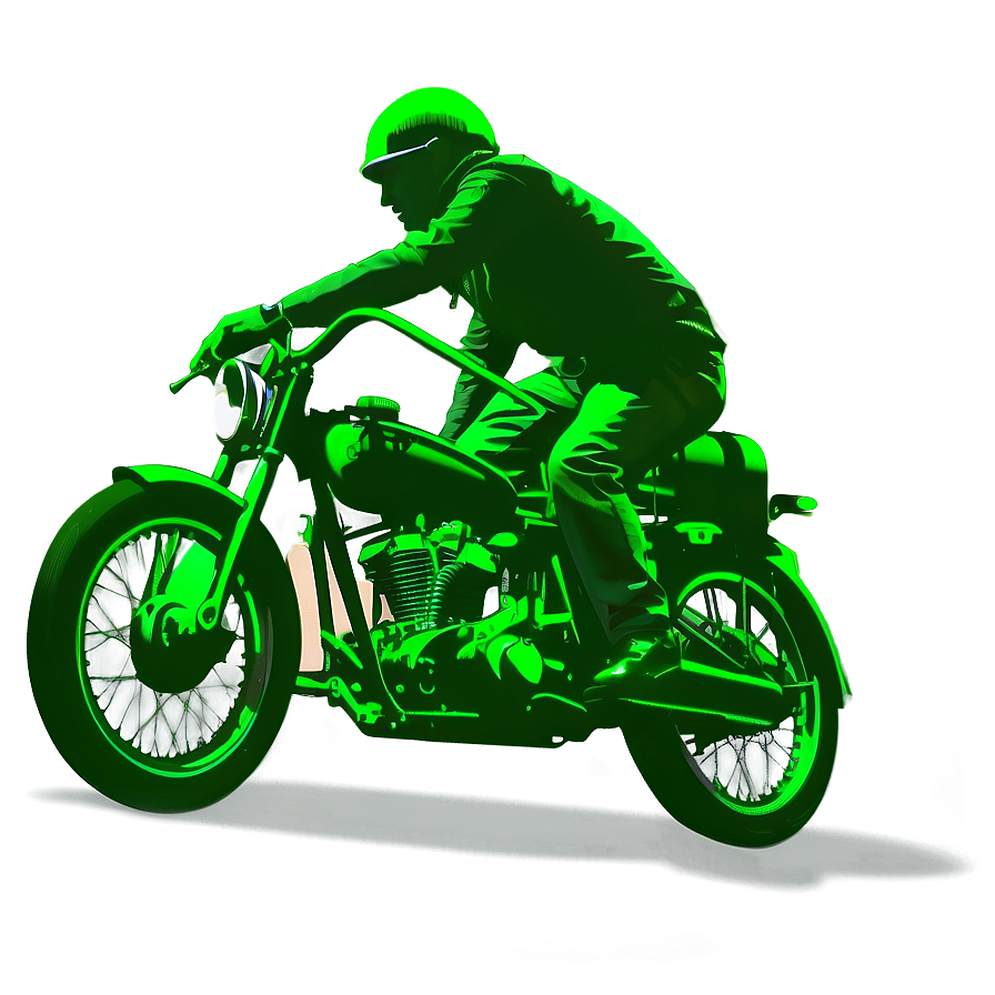 Vintage Motorcycle Silhouette Png Gca PNG image