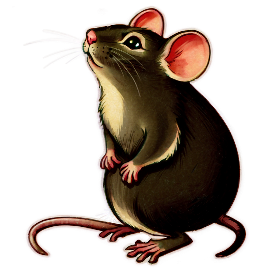 Vintage Mouse Illustration Png 45 PNG image