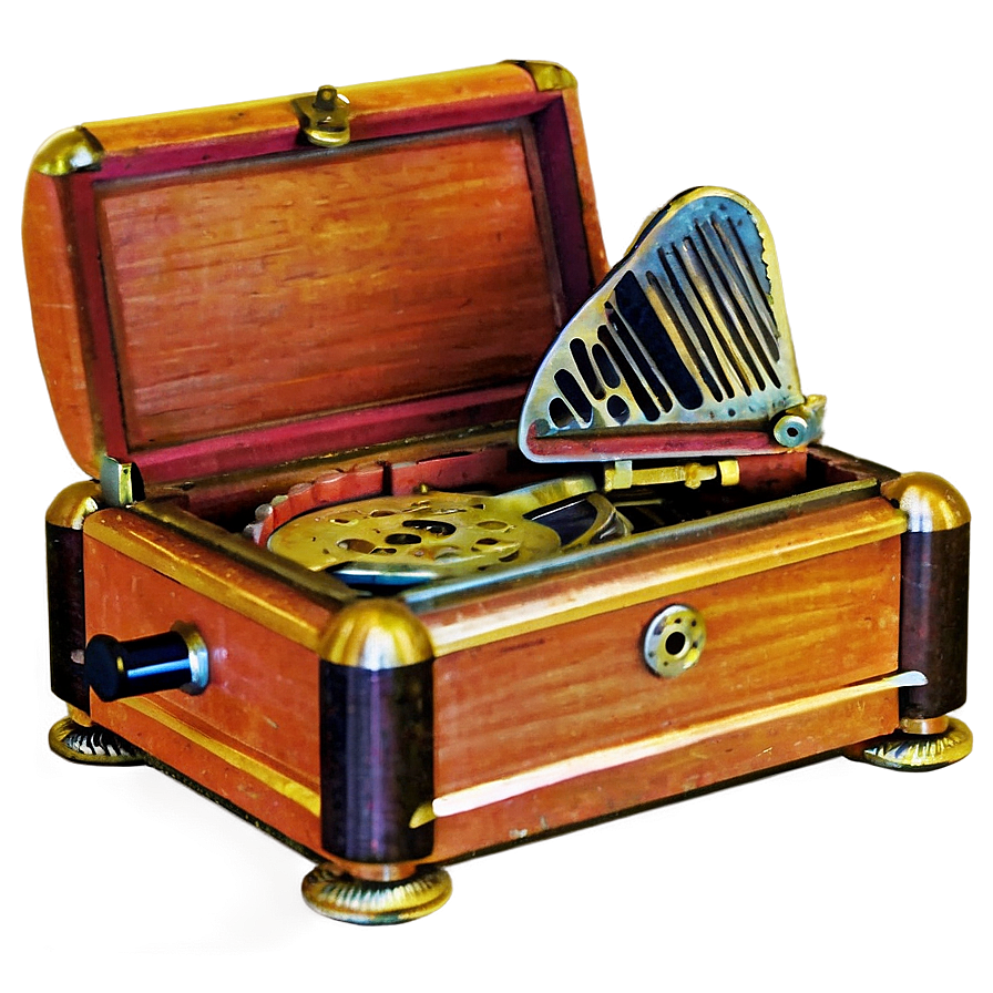 Vintage Music Box Png 06282024 PNG image