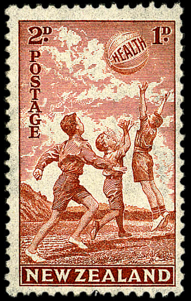 Vintage New Zealand Health Stamp PNG image