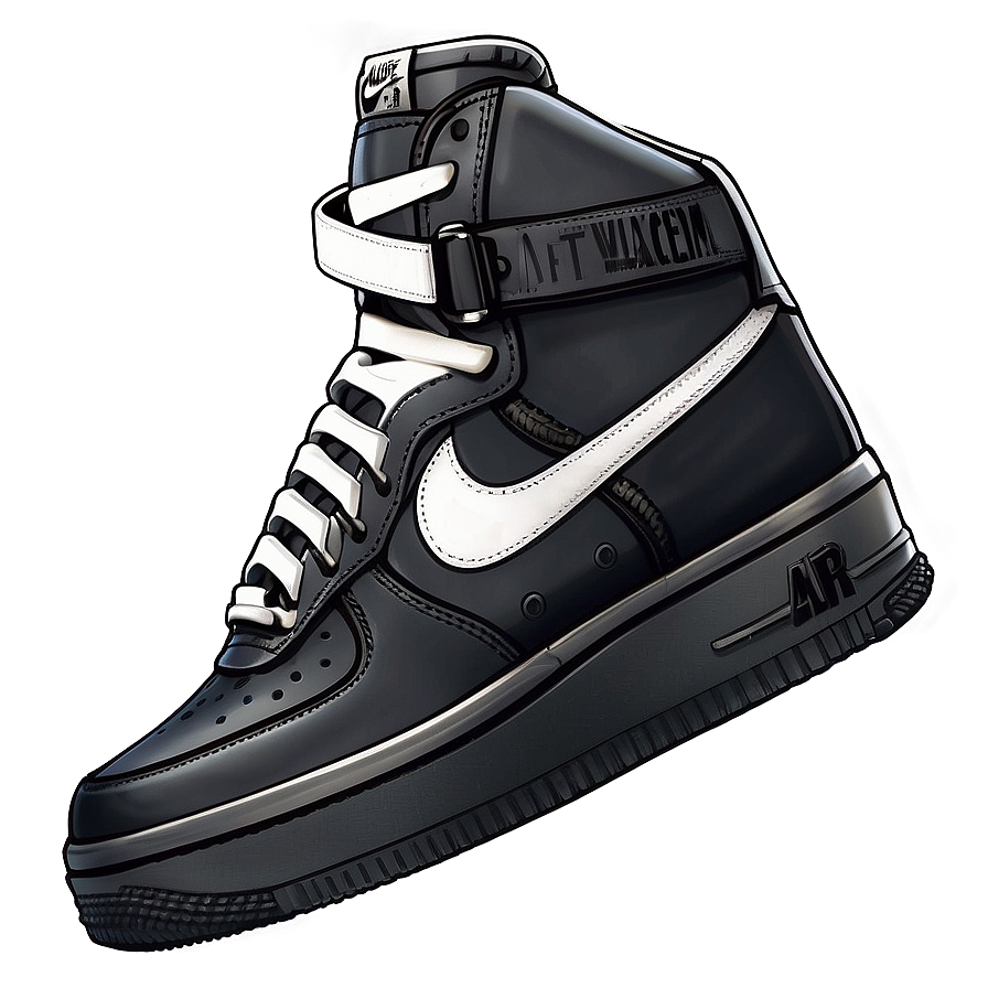 Vintage Nike Air Force 1 Collection Png 06262024 PNG image