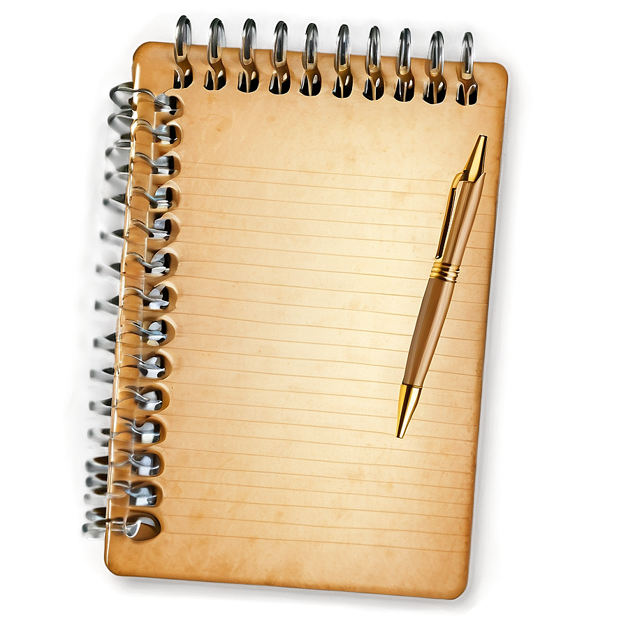 Vintage Notebook Paper Png 05252024 PNG image