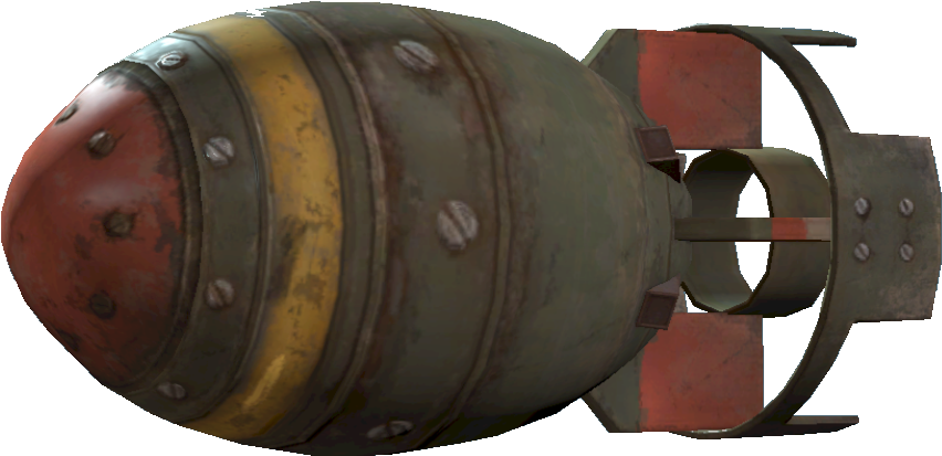 Vintage Nuclear Bomb Model PNG image