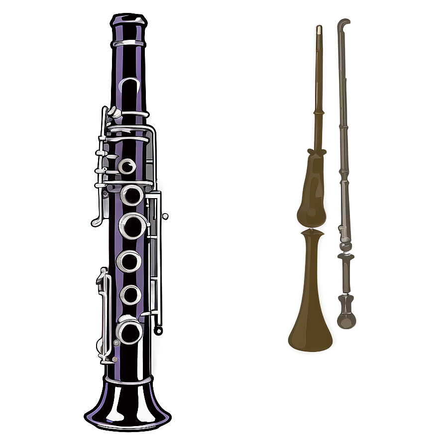 Vintage Oboe Illustration Png 86 PNG image