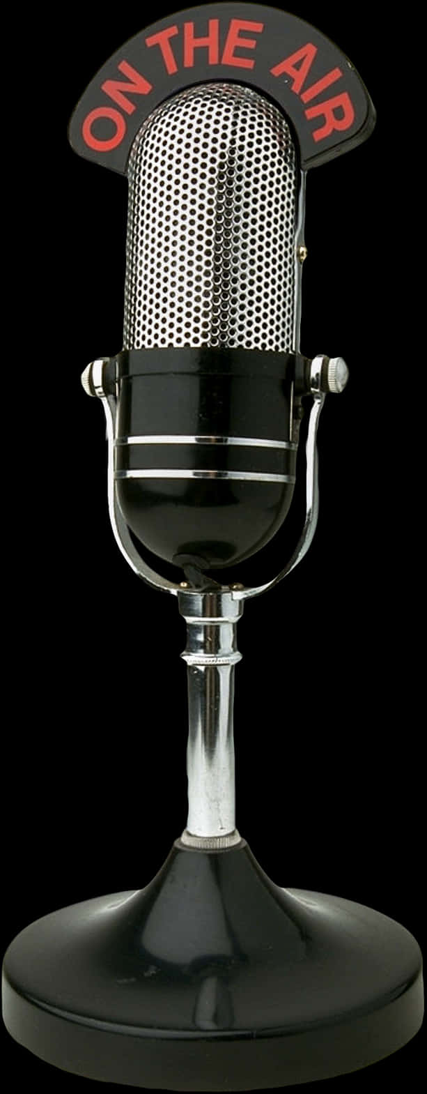 Vintage On The Air Microphone PNG image