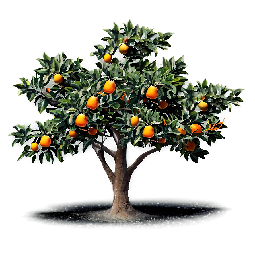 Vintage Orange Tree Png Bfv53 PNG image