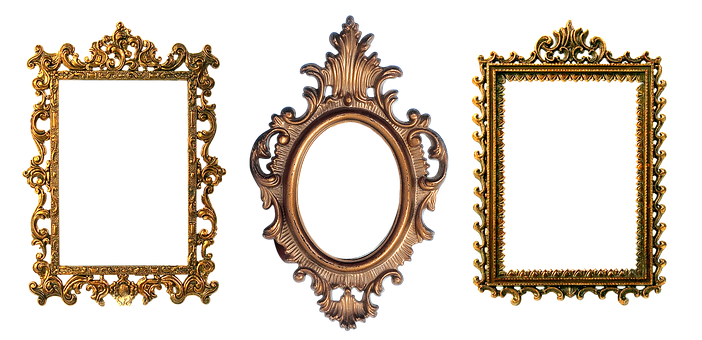 Vintage Ornate Frames Collection PNG image